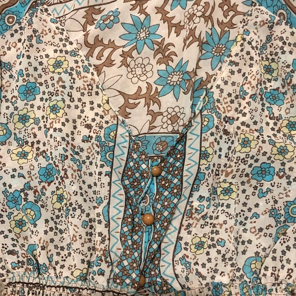 Boho Style Floral Chiffon Maxi Dress - Picture 3 of 5